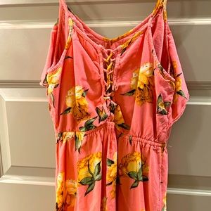Xhilaration Floral Summer Dress Pink Small
